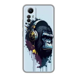 Чохол з Мавпами Xiaomi Redmi Note 12s - (AlphaPrint) (Горила в навушниках)