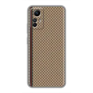 Чохли GUCCI для Сяомі Рєдмі Нот 12-с (AlphaPrint) (Гуччі полоса)