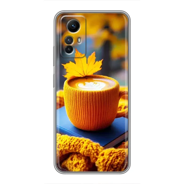 Чехол с принтом «Кофе на желтом пледе» для Xiaomi Redmi Note 12s