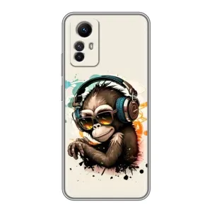 Чохол з Мавпами Xiaomi Redmi Note 12s - (AlphaPrint) (Макака в навушниках)