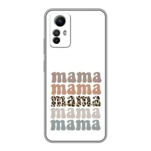 Чехлы для мамы на Xiaomi Redmi Note 12s (Текстовый коллаж мама)