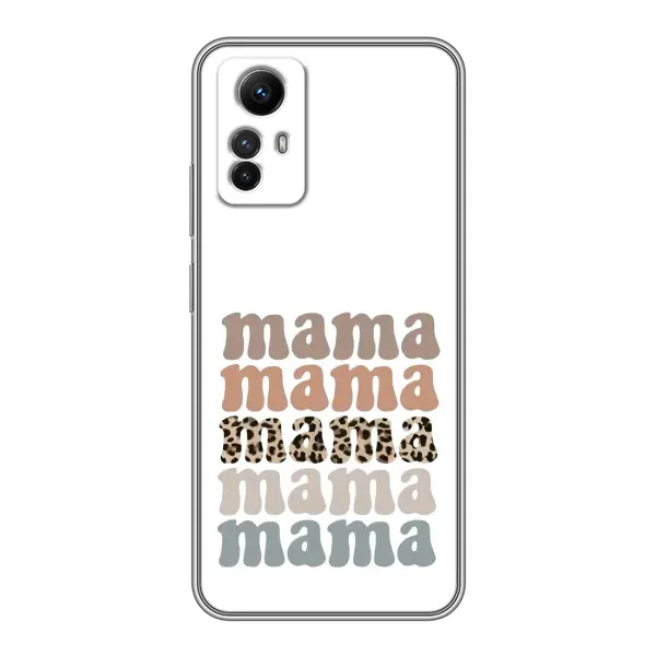 Чехол с принтом «Текстовый коллаж мама» для Xiaomi Redmi Note 12s