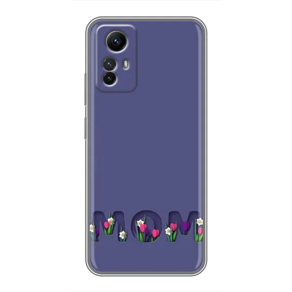 Чехол с принтом «Мама в цветах» для Xiaomi Redmi Note 12s