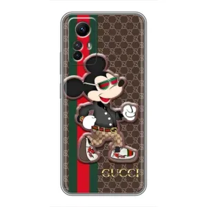 Чохли GUCCI для Сяомі Рєдмі Нот 12-с (AlphaPrint) (Маус Гуччі)