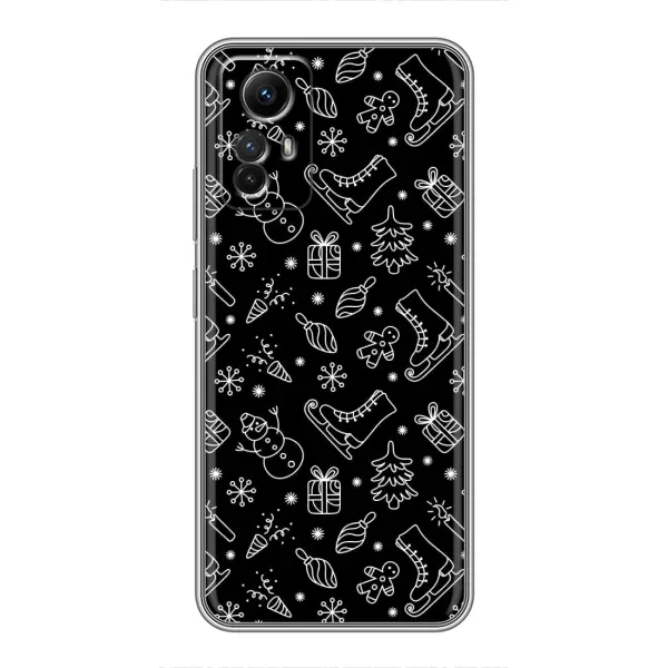 Чехол с принтом «Новогодний фон» для Xiaomi Redmi Note 12s Чехол с принтом «Новогодний фон» для Xiaomi Redmi Note 12s