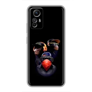 Чохол з Мавпами Xiaomi Redmi Note 12s - (AlphaPrint) (Три мавпи)