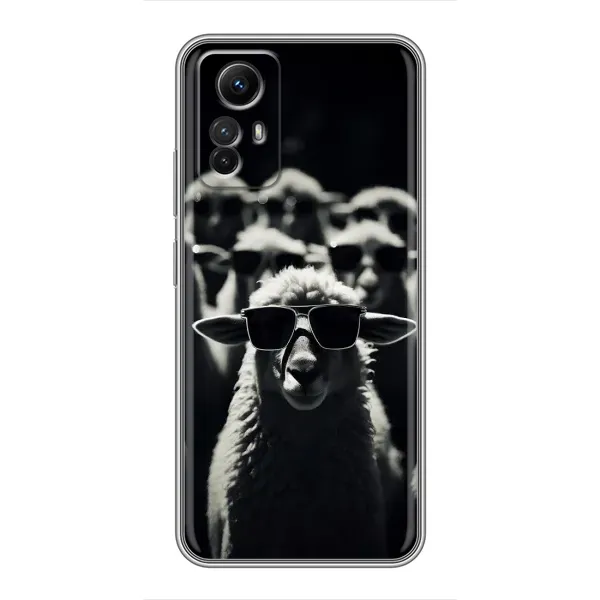 Чехол с принтом «Овечка в очках» для Xiaomi Redmi Note 12s