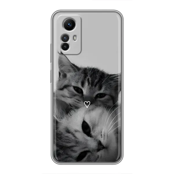 Чохол з принтом «Пара котів» для Xiaomi Redmi Note 12s
