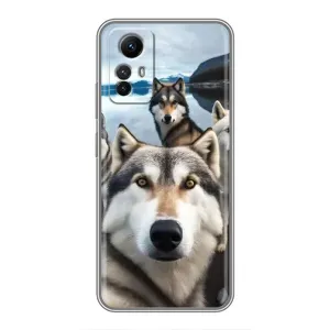 Чохол з Хаскі Xiaomi Redmi Note 12s - (AlphaPrint) (Селфі Хаскі)