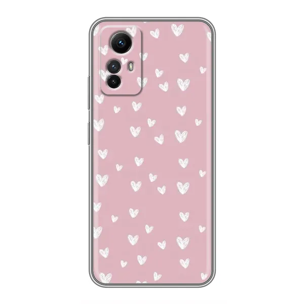 Чехол с принтом «Сердечки на розовом» для Xiaomi Redmi Note 12s Чехол с принтом «Сердечки на розовом» для Xiaomi Redmi Note 12s