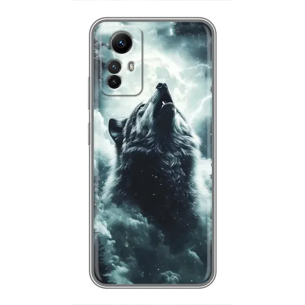 Чохол з принтом «Вовк у хмарах» для Xiaomi Redmi Note 12s