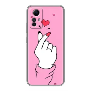 Чохол з принтом для Xiaomi Redmi Note 12s (AlphaPrint - Знак сердечка) (Знак Love)