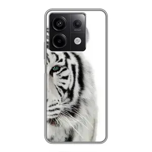 Чехлы с картинками животных Xiaomi Redmi Note 13 (5G) (Белый Тигр)