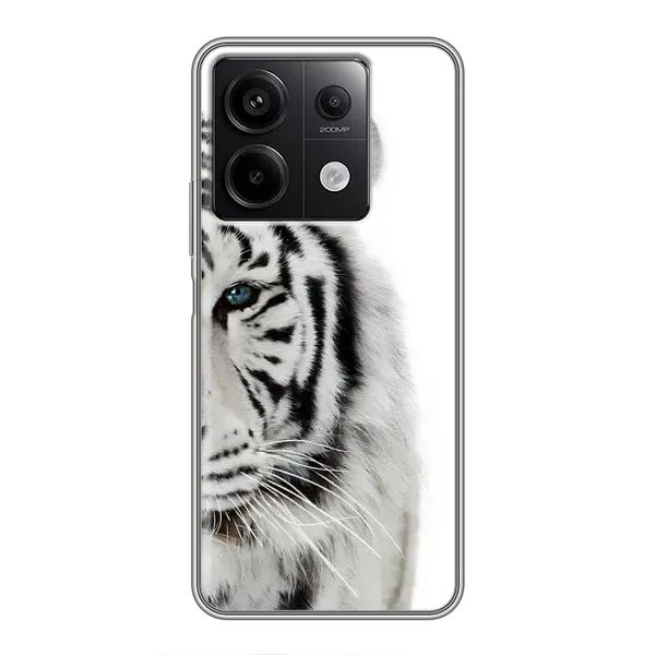 Чехол с принтом «Белый Тигр» для Xiaomi Redmi Note 13 (5G)