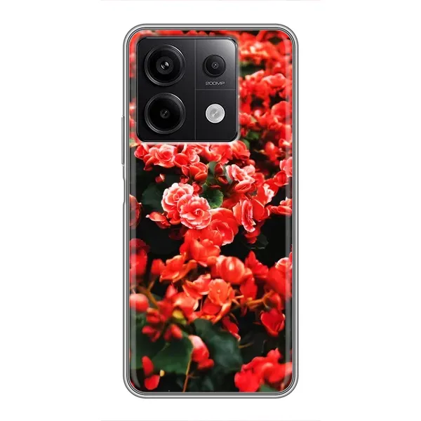 Чехол с принтом «Цветы красные» для Xiaomi Redmi Note 13 (5G) Чехол с принтом «Цветы красные» для Xiaomi Redmi Note 13 (5G)