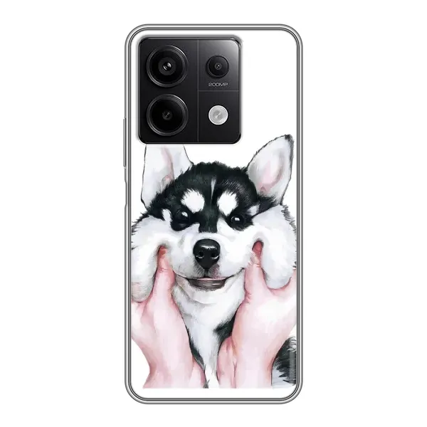 Чохол з принтом «Радісний Хаскі» для Xiaomi Redmi Note 13 (5G)