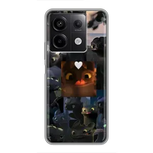 Чохол як приборкати дракона на Xiaomi Redmi Note 13 (5G) (Дракон колаж)