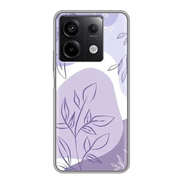 Чохол з принтом «Фіолетове листя абстракція» для Xiaomi Redmi Note 13 (5G)