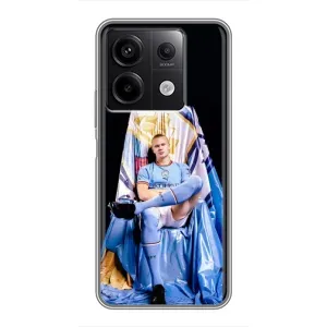 Чехлы с футболистом Ерлинг Холанд для Xiaomi Redmi Note 13 (5G) (AlphaPrint) (футболист Холанн)