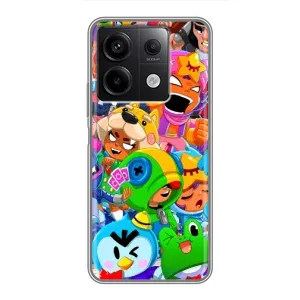 Чехлы Brawl Stars для Xiaomi Redmi Note 13 (5G) (AlphaPrint) (Герои Бравл Старс)