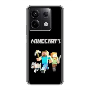 Чохол Майнкрафт на Xiaomi Redmi Note 13 (5G) (AlphaPrint) Minecraft (герої Minecraft)
