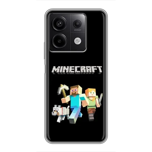 Чехол с принтом «герои Minecraft» для Xiaomi Redmi Note 13 (5G) Чехол с принтом «герои Minecraft» для Xiaomi Redmi Note 13 (5G)