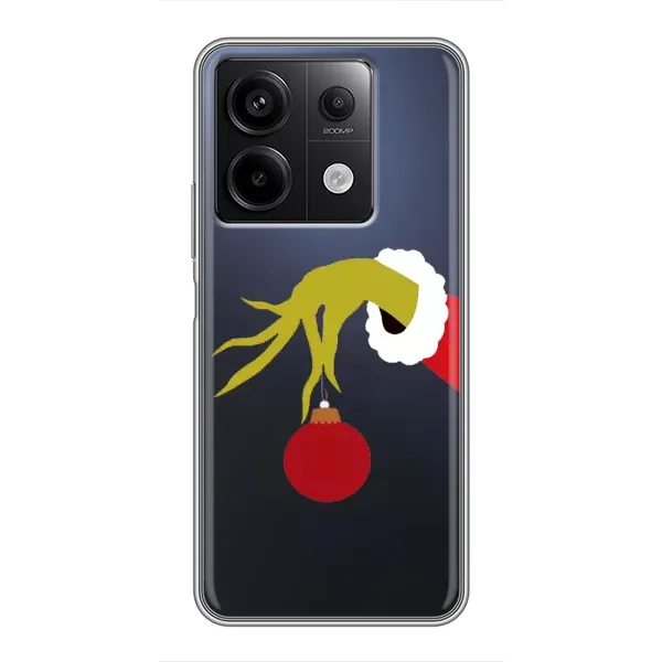 Чохол з принтом «Грінч з іграшкою» для Xiaomi Redmi Note 13 (5G)
