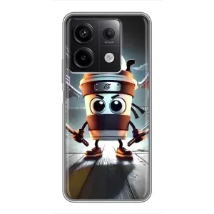 Чохол з мемом Тралалело тралала на Xiaomi Redmi Note 13 (5G) (Капучіно асасіно)