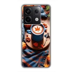 Чохол з унікальним дизайном 'Осінь з кавою' для Xiaomi Redmi Note 13 (5G) (Кава і гарбузики)