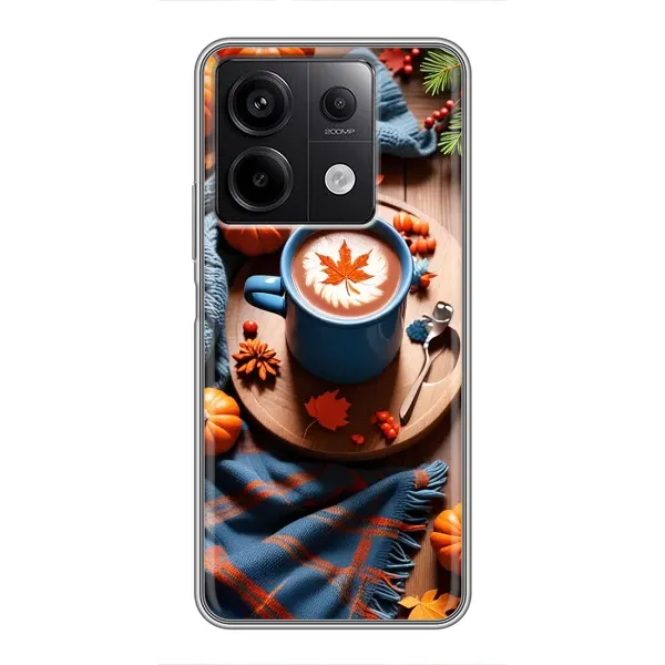 Чохол з принтом «Кава і гарбузики» для Xiaomi Redmi Note 13 (5G) Чохол з принтом «Кава і гарбузики» для Xiaomi Redmi Note 13 (5G)