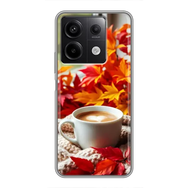 Чохол з принтом «Кава та листя» для Xiaomi Redmi Note 13 (5G) Чохол з принтом «Кава та листя» для Xiaomi Redmi Note 13 (5G)