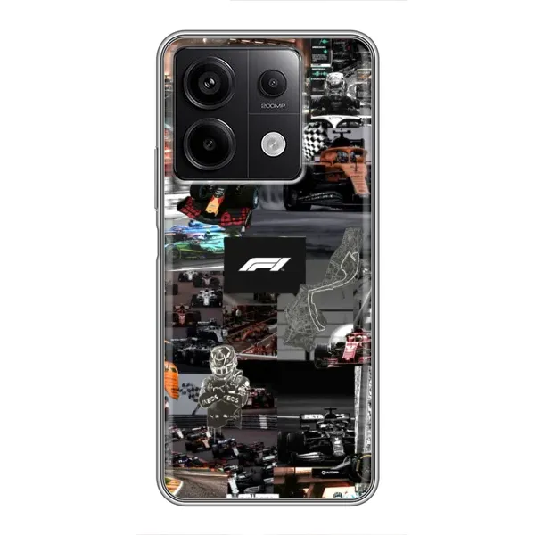 Чохол з принтом «Гоночний колаж Ф1» для Xiaomi Redmi Note 13 (5G) Чохол з принтом «Гоночний колаж Ф1» для Xiaomi Redmi Note 13 (5G)