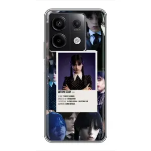 Чехлы Венсдей на Xiaomi Redmi Note 13 (5G) Уэнсдей (AlphaPrint) (коллаж Уэнздей)