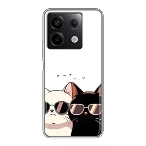 Чохол з малюнком кіт на Xiaomi Redmi Note 13 (5G) (Коти в окулярах)
