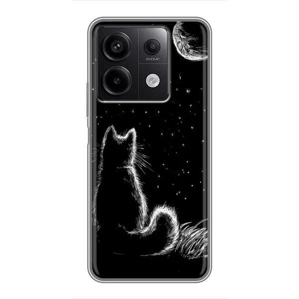 Чохол з принтом «Котик і місяць» для Xiaomi Redmi Note 13 (5G) Чохол з принтом «Котик і місяць» для Xiaomi Redmi Note 13 (5G)