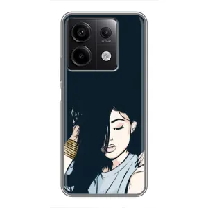Чехол с печатью для Xiaomi Redmi Note 13 (5G) - (Мода) (AlphaPrint) (Красивая девочка)