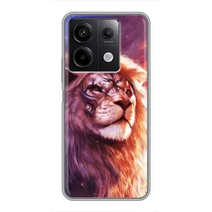 Чехол со Львом для Xiaomi Redmi Note 13 (5G) (VPrint) (Красочный Лев)