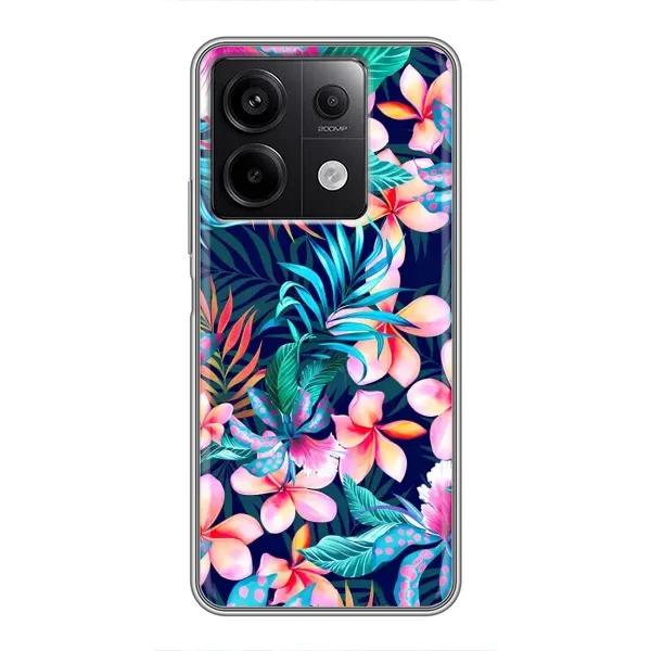 Чехол с принтом «Красочные цветы» для Xiaomi Redmi Note 13 (5G)
