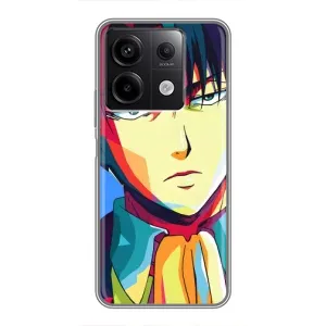 Чехлы Персонажи Аниме Наруто для Xiaomi Redmi Note 13 (5G) (AlphaPrint) (Леви Аккерман)