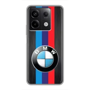 Чехол для Редми Нот 13 (5G) - с принтом БМВ (AlphaPrint) (Лого BMW)
