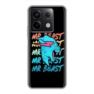 Чехлы Мистер Бист для Редми Нот 13 (5G) (logo Mr beast)