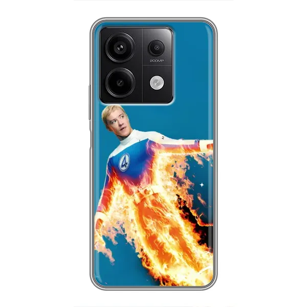 Чохол з принтом «Людина-факел у вогні» для Xiaomi Redmi Note 13 (5G)