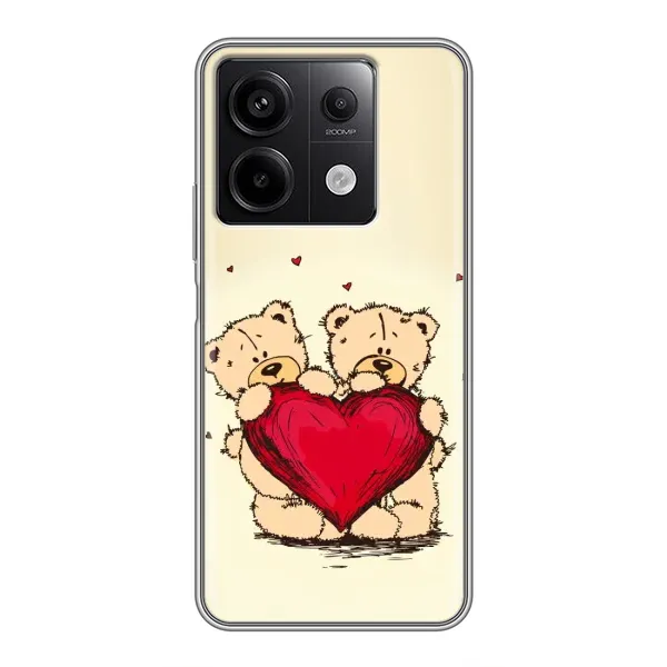 Чехол с принтом «Медвежонки» для Xiaomi Redmi Note 13 (5G)