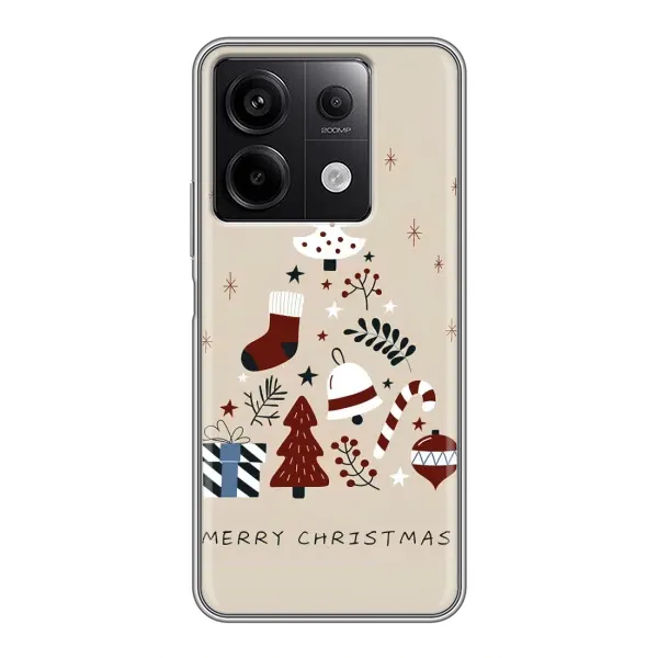 Чохол з принтом «Merry Christmas» для Xiaomi Redmi Note 13 (5G)