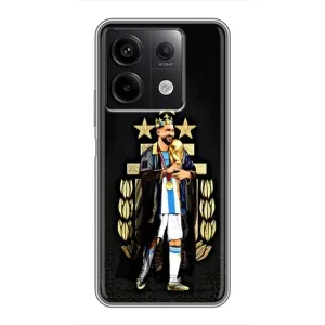 Чехлы для Xiaomi Redmi Note 13 (5G) (Leo чемпион) (AlphaPrint) (Месси Король)