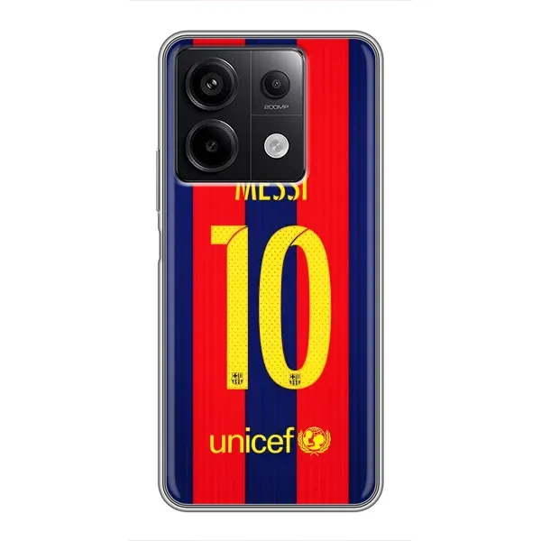 Чехол с принтом «Messi Barca 10» для Xiaomi Redmi Note 13 (5G)