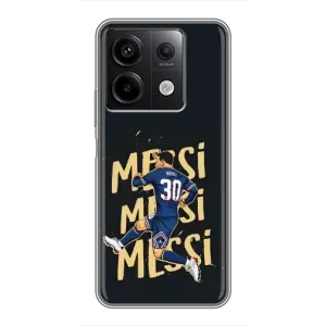 Чехлы для Xiaomi Redmi Note 13 (5G) (Leo чемпион) (AlphaPrint) (Messi ПСЖ)