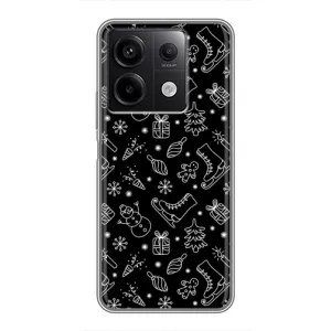 Новогодние, Праздничные Чехлы для Xiaomi Redmi Note 13 (5G) - 2024 год (Новогодний фон)