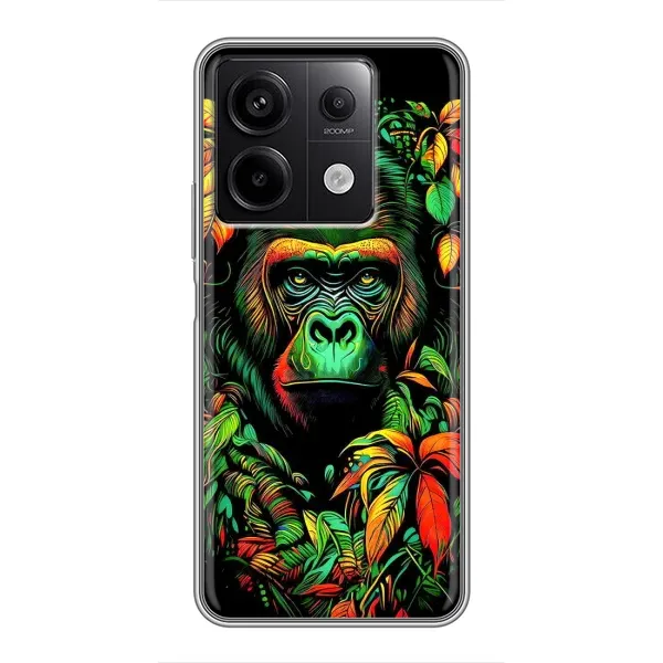 Чехол с принтом «Обезьяна в тропиках» для Xiaomi Redmi Note 13 (5G)