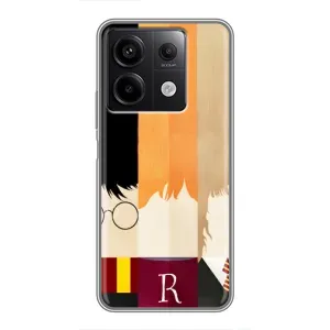Чехлы с Гарри Поттером для Xiaomi Redmi Note 13 (5G) (AlphaPrint) (обложка Гарри Поттера)